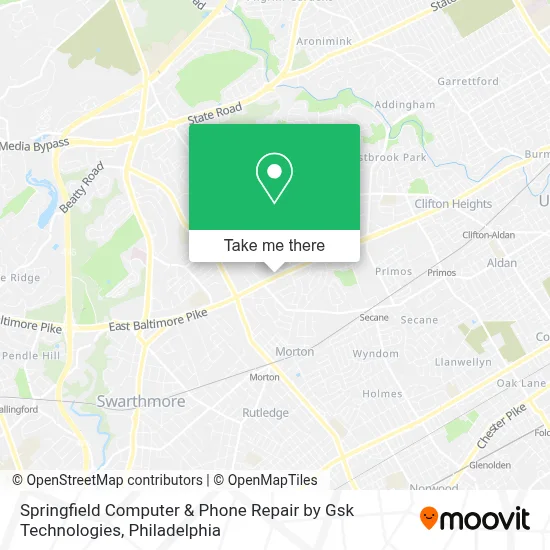 Springfield Computer & Phone Repair by Gsk Technologies map