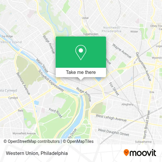 Western Union map