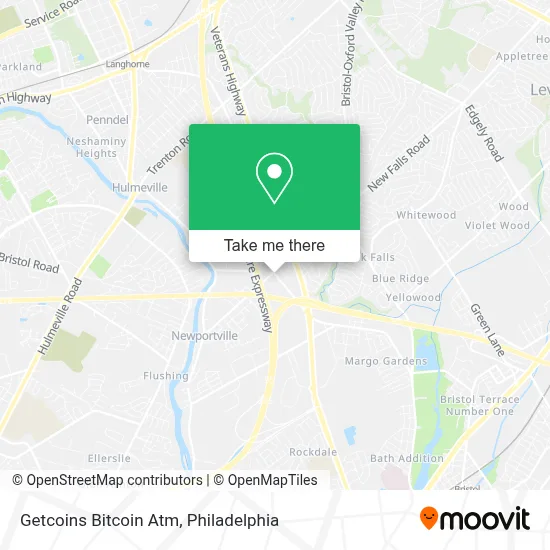 Getcoins Bitcoin Atm map