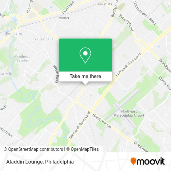 Aladdin Lounge map