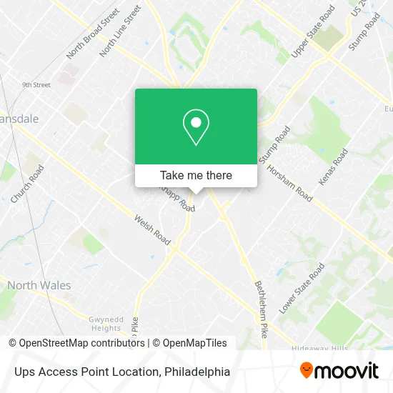 Ups Access Point Location map