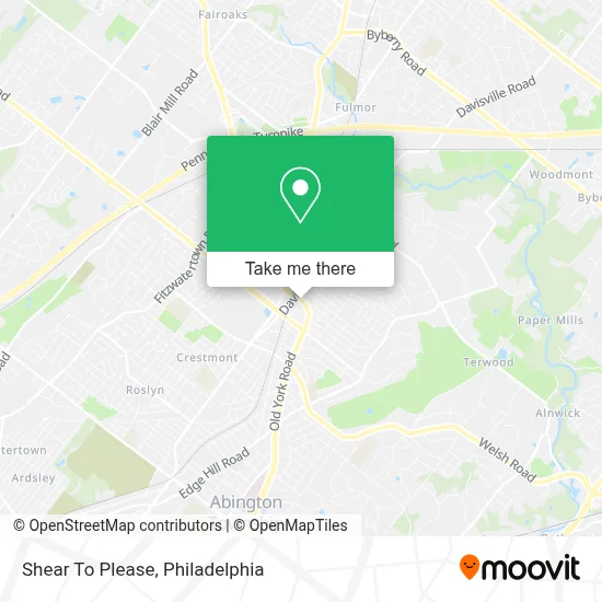 Shear To Please map