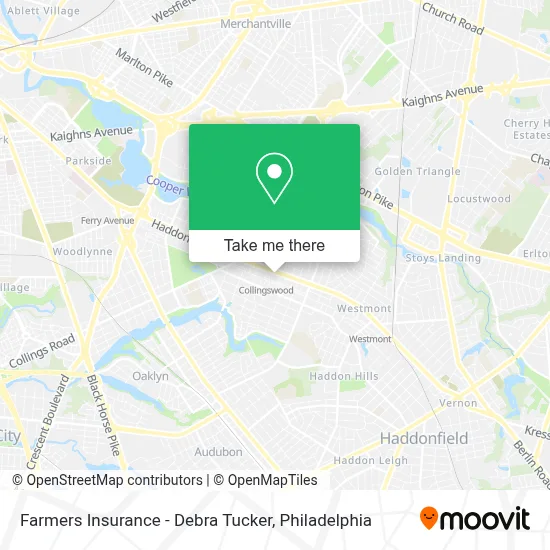 Farmers Insurance - Debra Tucker map