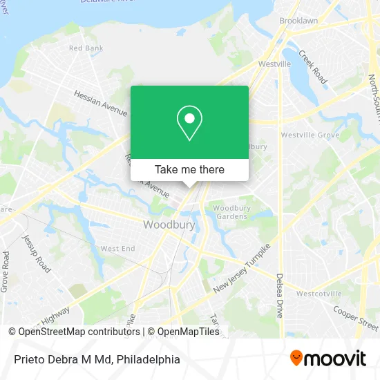 Prieto Debra M Md map