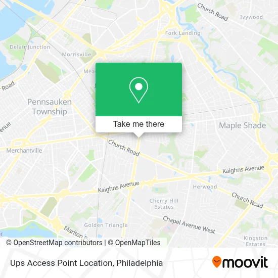 Ups Access Point Location map
