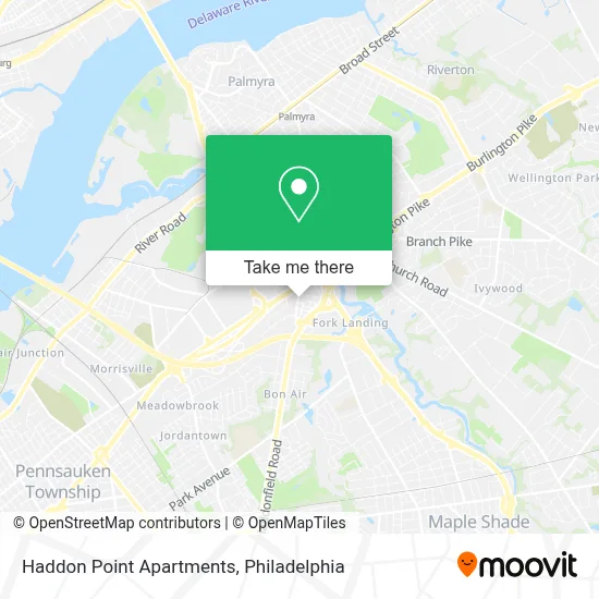 Haddon Point Apartments map