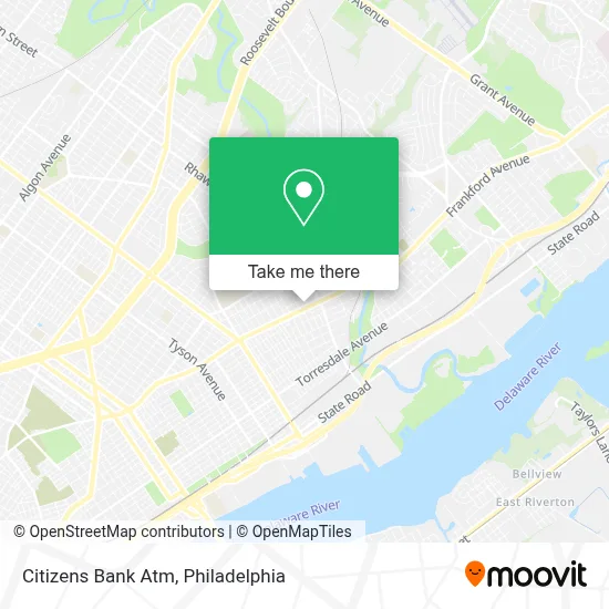 Citizens Bank Atm map