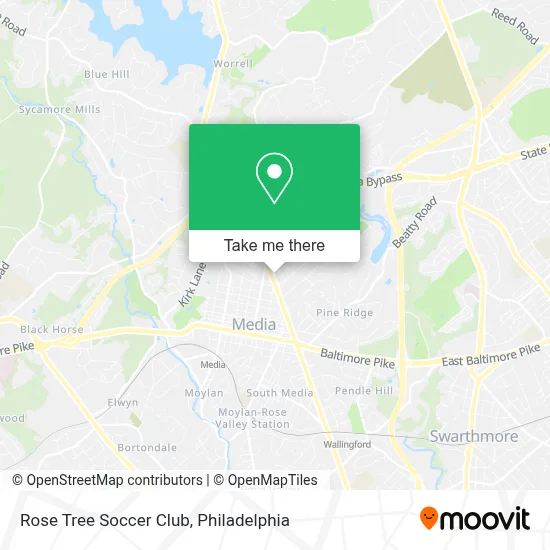 Rose Tree Soccer Club map