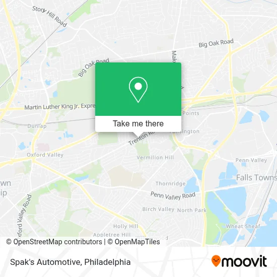 Spak's Automotive map