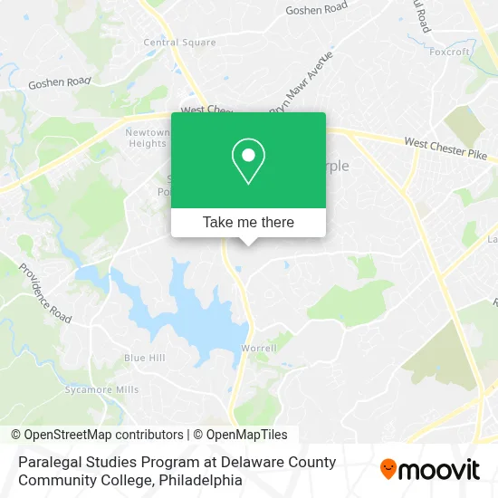 Paralegal Studies Program at Delaware County Community College map
