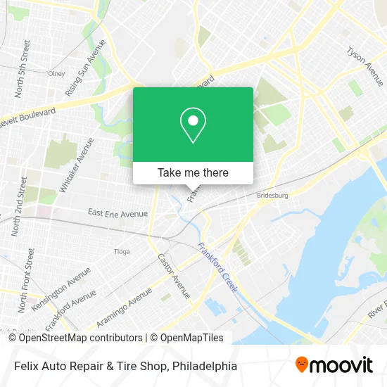 Felix Auto Repair & Tire Shop map