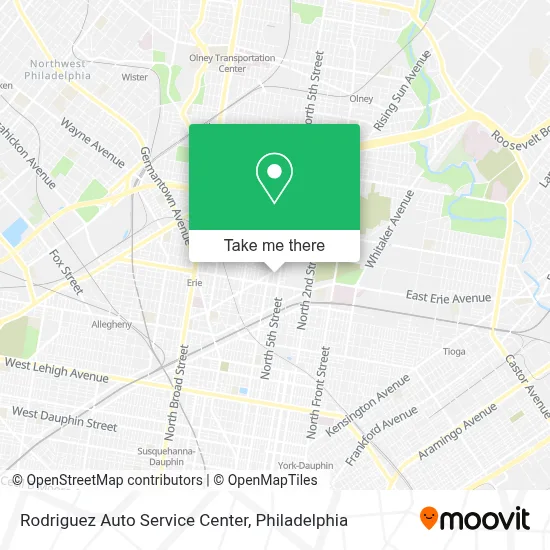 Rodriguez Auto Service Center map