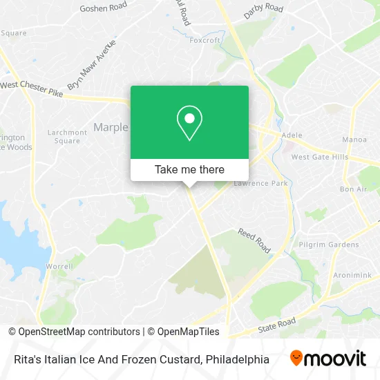 Rita's Italian Ice And Frozen Custard map