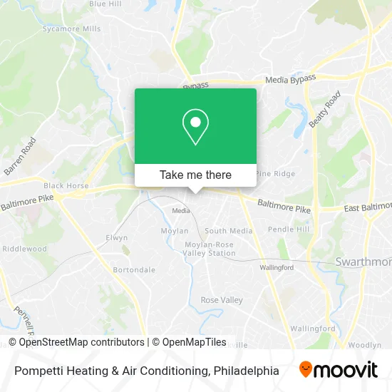 Pompetti Heating & Air Conditioning map