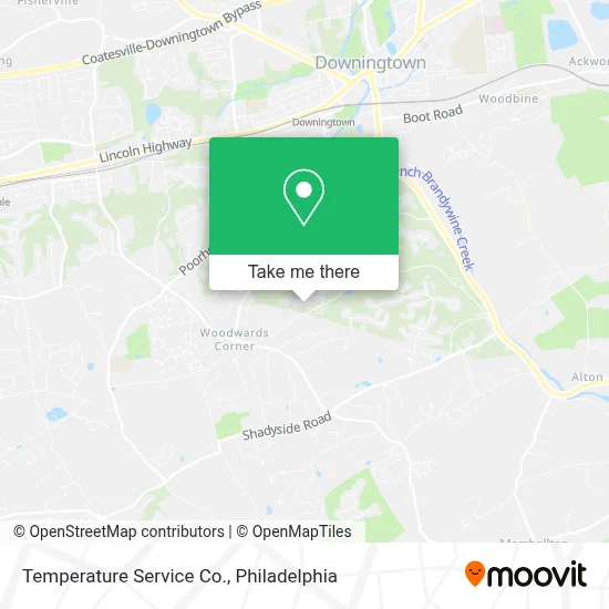 Temperature Service Co. map