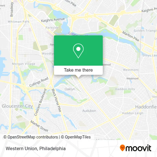 Western Union map