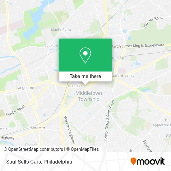 Saul Sells Cars map
