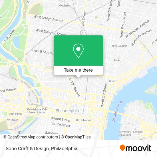 Soho Craft & Design map