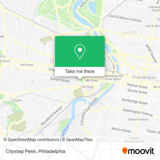 Citystep Penn map