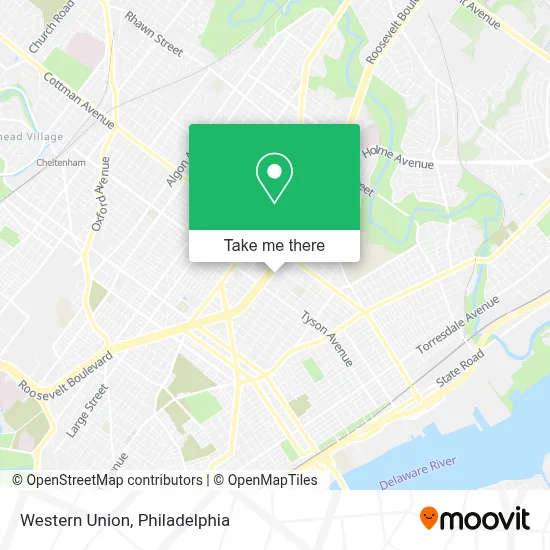 Western Union map