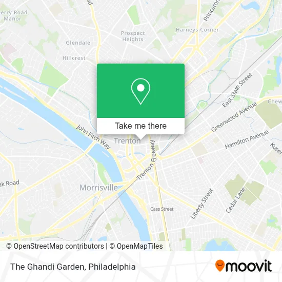 The Ghandi Garden map