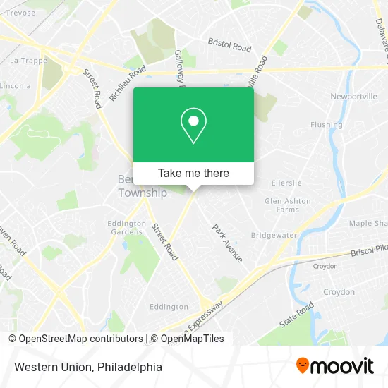 Western Union map