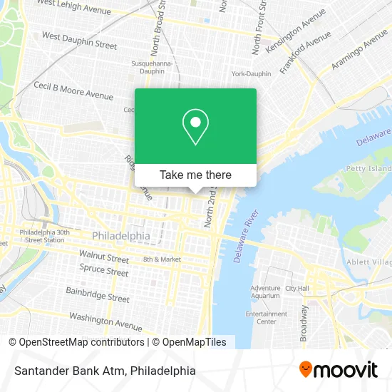 Santander Bank Atm map