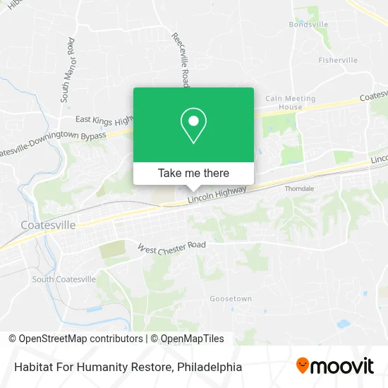 Habitat For Humanity Restore map