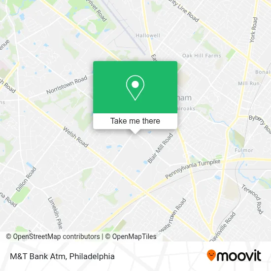 M&T Bank Atm map