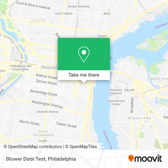 Blower Door Test map