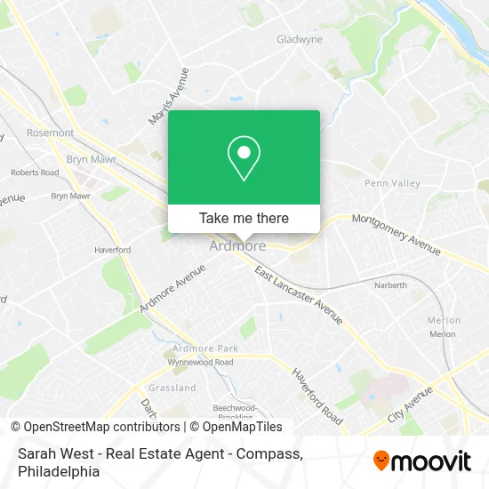 Sarah West - Real Estate Agent - Compass map