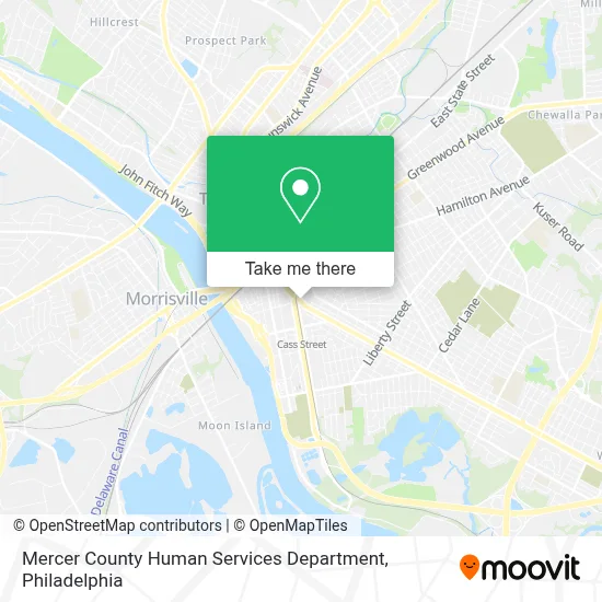 Mercer County Human Services Department map