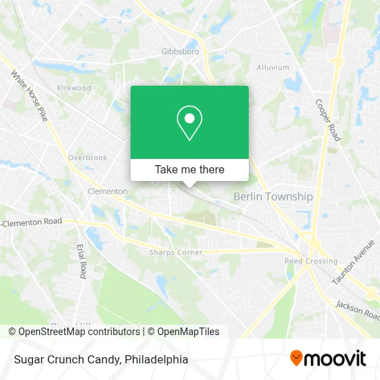 Sugar Crunch Candy map