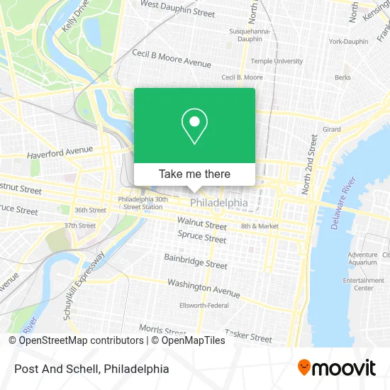 Post And Schell map