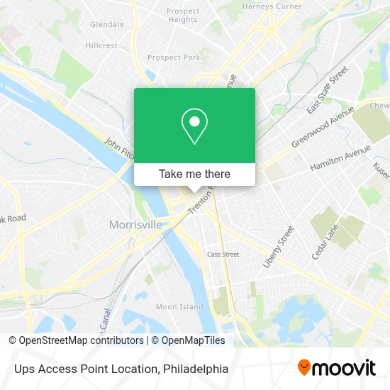 Ups Access Point Location map
