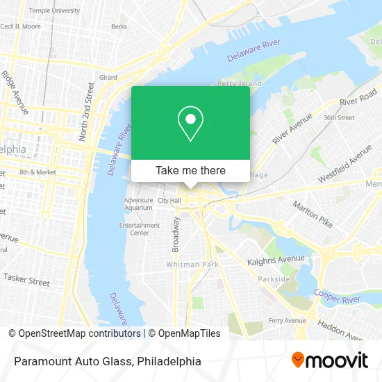 Paramount Auto Glass map