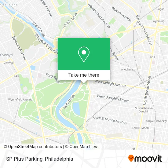 SP Plus Parking map