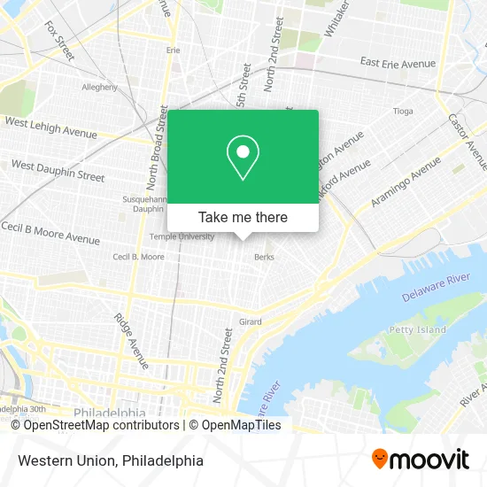Western Union map