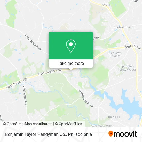 Benjamin Taylor Handyman Co. map