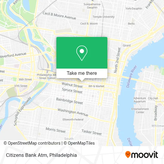 Citizens Bank Atm map