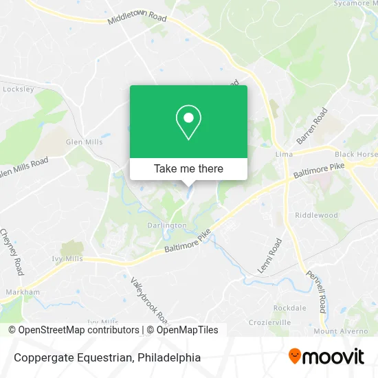 Coppergate Equestrian map