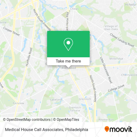 Medical House Call Associates map