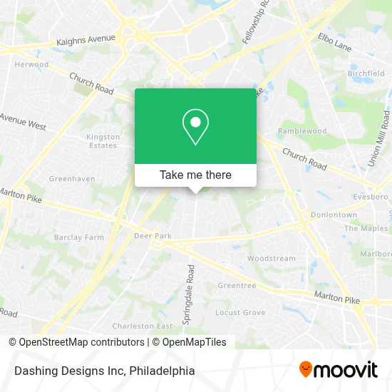 Dashing Designs Inc map