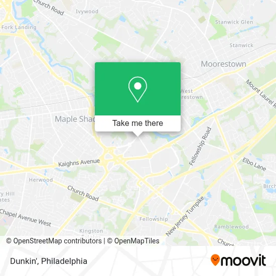 Dunkin' map