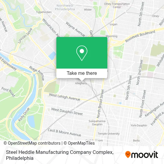 Steel Heddle Manufacturing Company Complex map