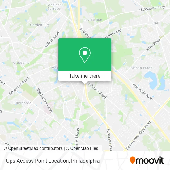 Ups Access Point Location map