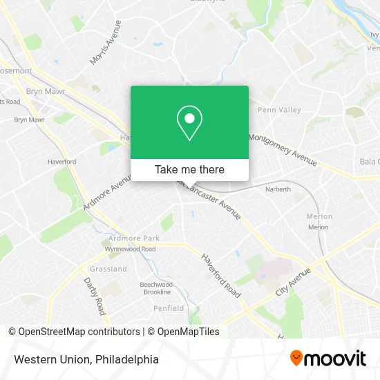 Western Union map
