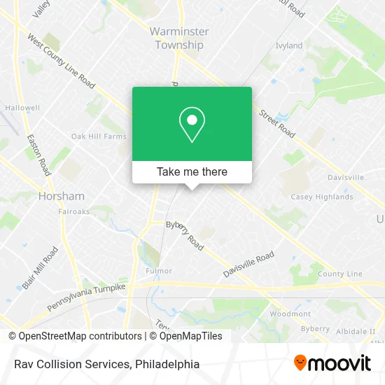 Rav Collision Services map