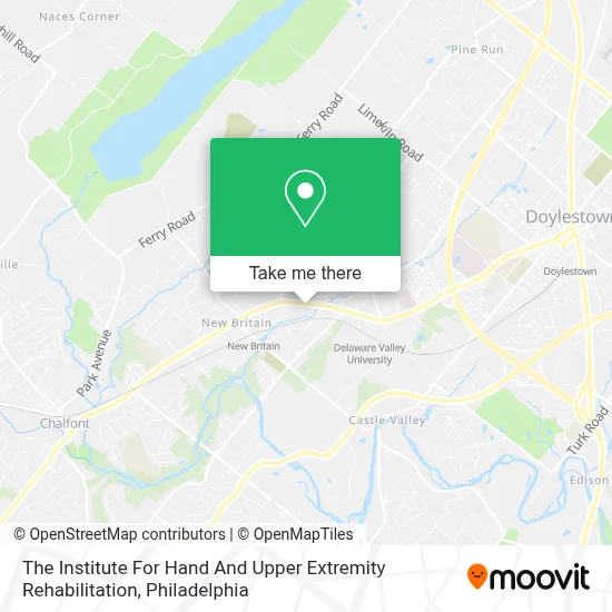 The Institute For Hand And Upper Extremity Rehabilitation map