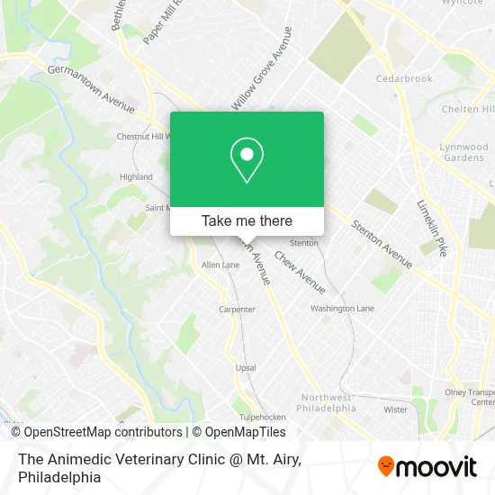 The Animedic Veterinary Clinic @ Mt. Airy map